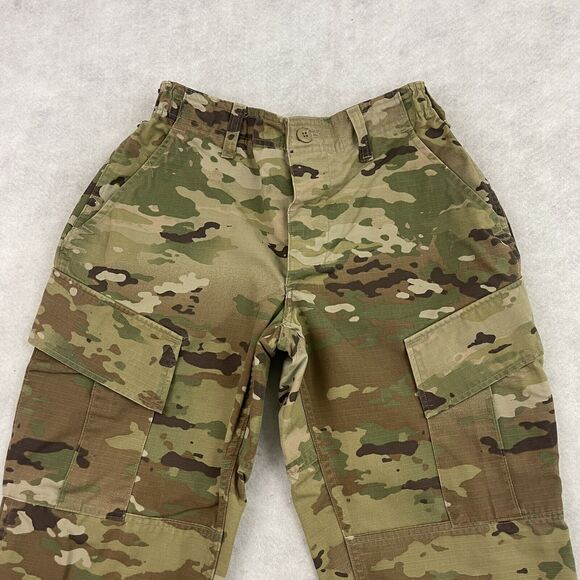 Military Combat Trousers Womens Size 28X30 Pants Green Camouflage Straight Leg - Picture 11 of 16